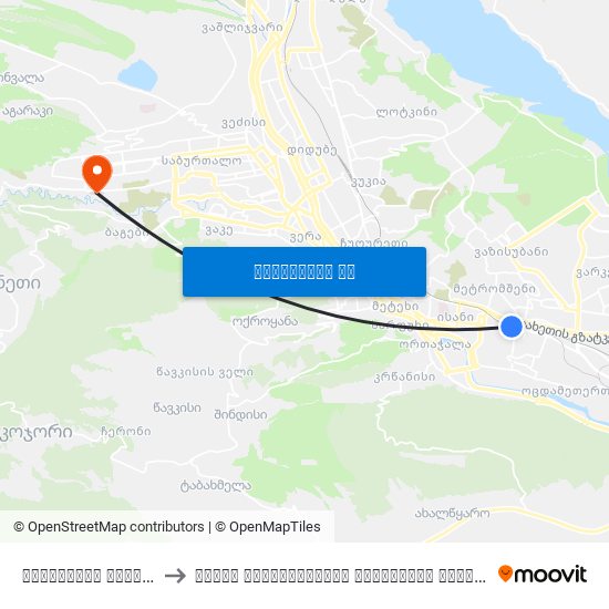 აბუსერიძე ტბელის ქუჩა - 3097 to ივანე ჯავახიშვილის სახელობის თბილისის სახელმწიფო უნივერსიტეტი map