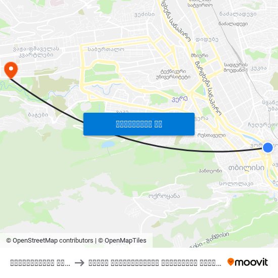 ხეთაგუროვის ქუჩა 37 - [3675] to ივანე ჯავახიშვილის სახელობის თბილისის სახელმწიფო უნივერსიტეტი map
