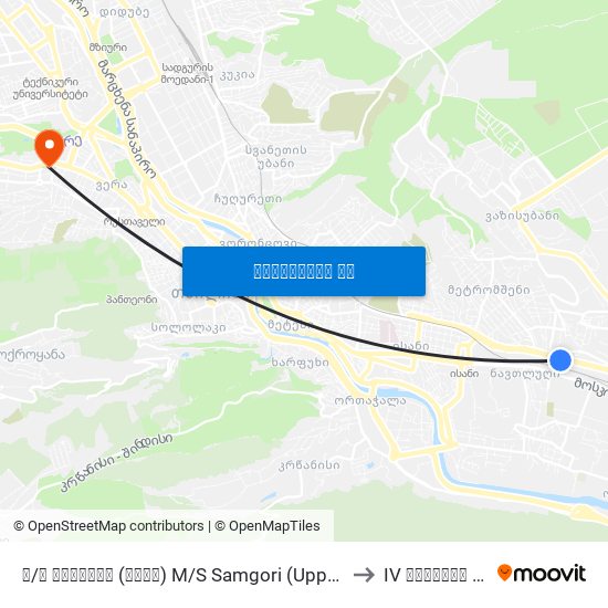 მ/ს სამგორი (ზედა)  M/S Samgori (Upper Exit) - 836 to IV კორპუსი Korp. map