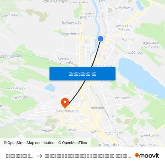წყალსადენის ქუჩა - [1944] to თბილისის სახელმწიფო სამედიცინო უნივერსიტეტი (Tbilisi State Medical University) map