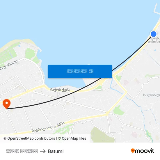 ბათუმი ცენტრალი to Batumi map