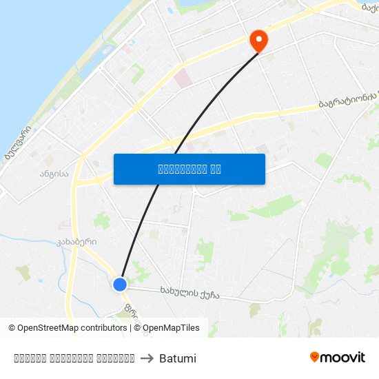 ფრიდონ ხალვაშის გამზირი to Batumi map