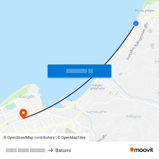 თამარ მეფის გამზირი to Batumi map