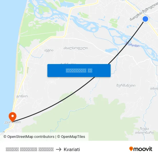 ფრიდონ ხალვაშის გამზირი to Kvariati map