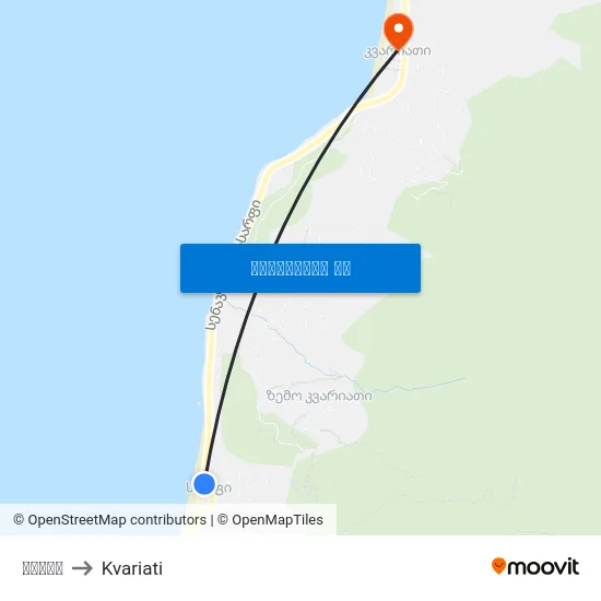 სარფი to Kvariati map