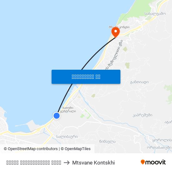 იაკობ გოგებაშვილის ქუჩა to Mtsvane Kontskhi map