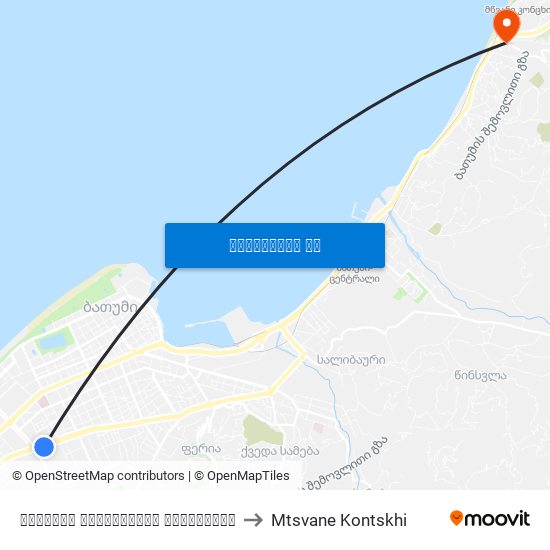 ბათუმის რეფერალური ჰოსპიტალი to Mtsvane Kontskhi map