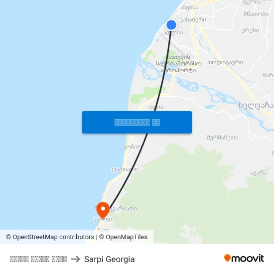 ზღვის პირის ქუჩა to Sarpi Georgia map