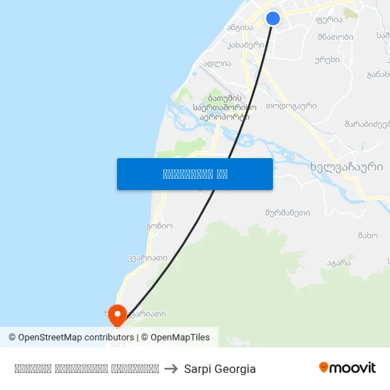 ბათუმის რეფერალური ჰოსპიტალი to Sarpi Georgia map