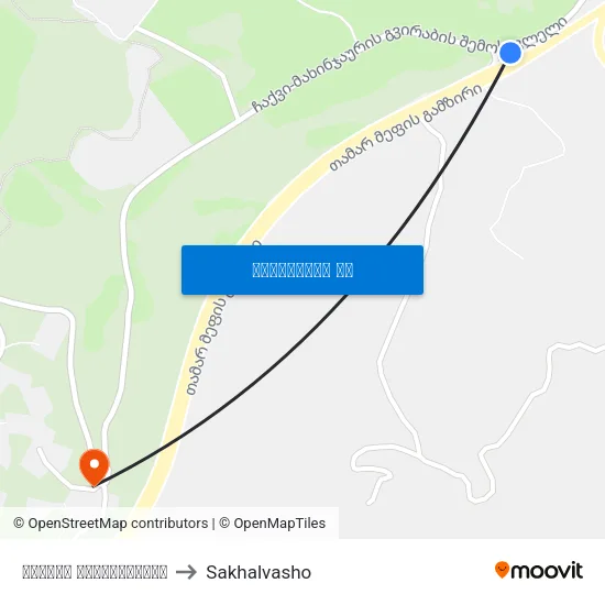 ჩაქვის გადასახვევი to Sakhalvasho map