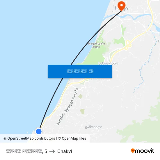 თამარის დასახლება, 5 to Chakvi map