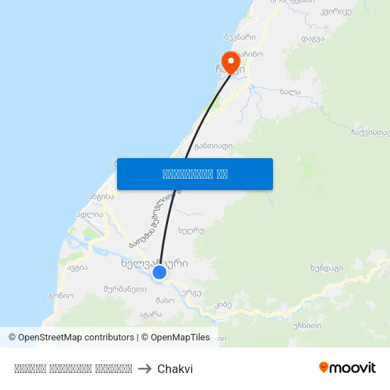ფრიდონ ხალვაშის გამზირი to Chakvi map