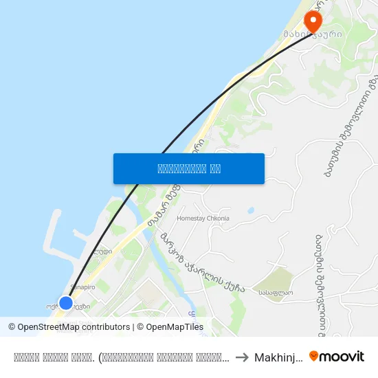 თამარ მეფის გამზ. (მუსიკალური ცენტრის მოპირდაპირედ) #2 to Makhinjauri map