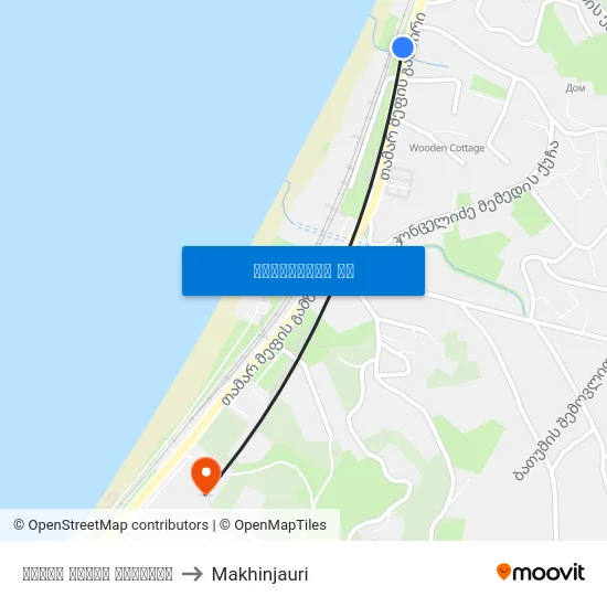 თამარ მეფის გამზირი to Makhinjauri map