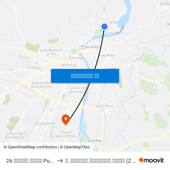 26 საჯარო სკოლა Publick School to ზ. ჟვანიას სახელობის სკოლა (Z. Zhvania School) map