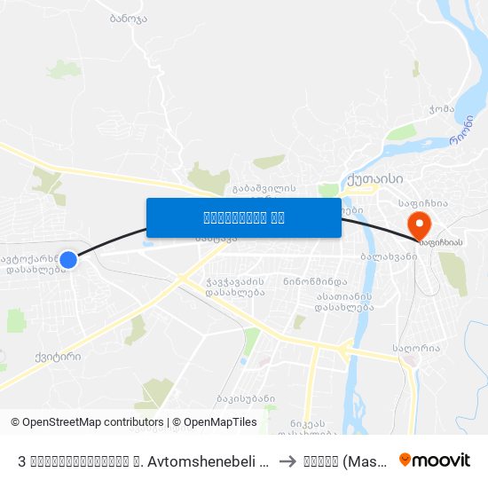 3 ავტომშენებელის ქ. Avtomshenebeli St. to მასკი (Maski) map