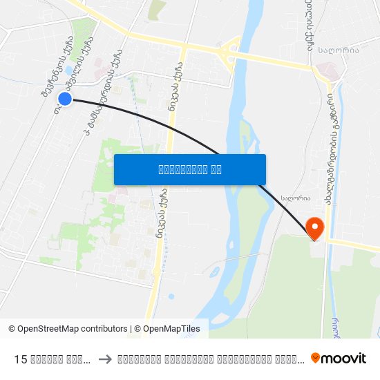 15 საჯარო სკოლა Public School to წერეთლის სახელობის სახელმწიფო უნივერსიტეტი (Tsereteli State University) map
