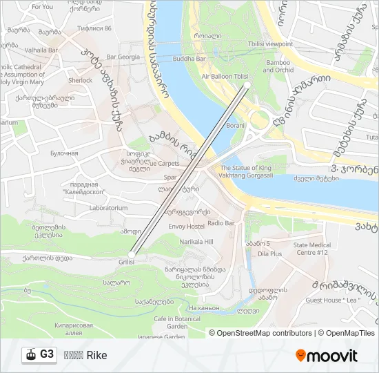 G3 Gondola Line Map