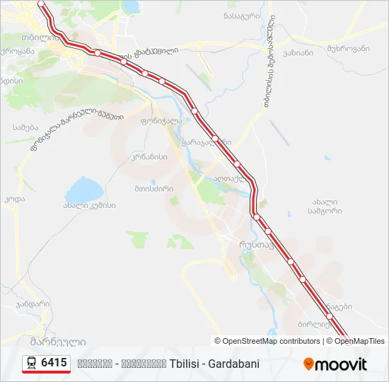 6415 Train Line Map