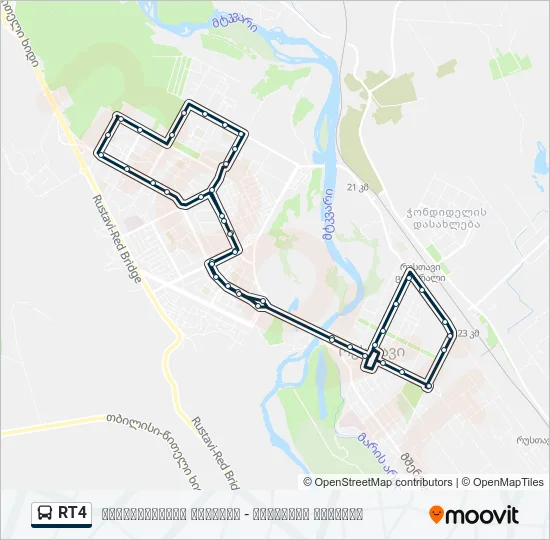 RT4 Bus Line Map