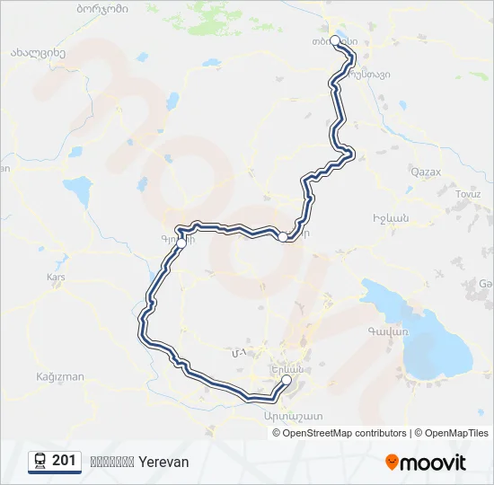 201 Train Line Map