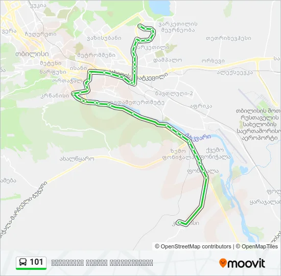 101 Bus Line Map