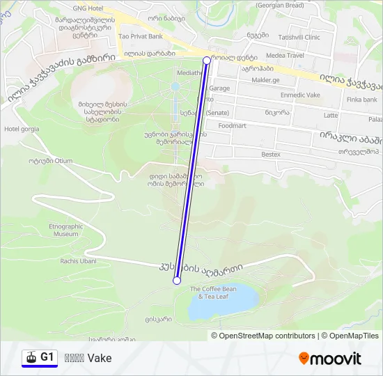 G1 Gondola Line Map