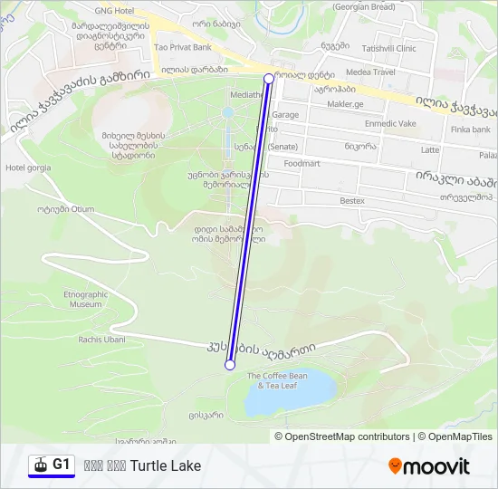 G1 Gondola Line Map
