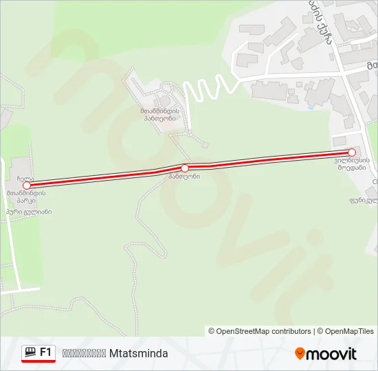 F1 Funicular Line Map