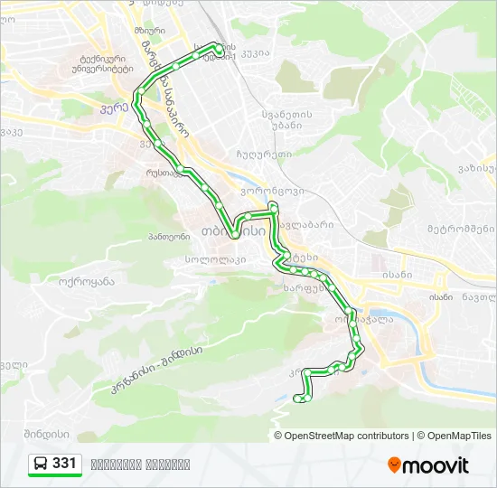 331 Bus Line Map