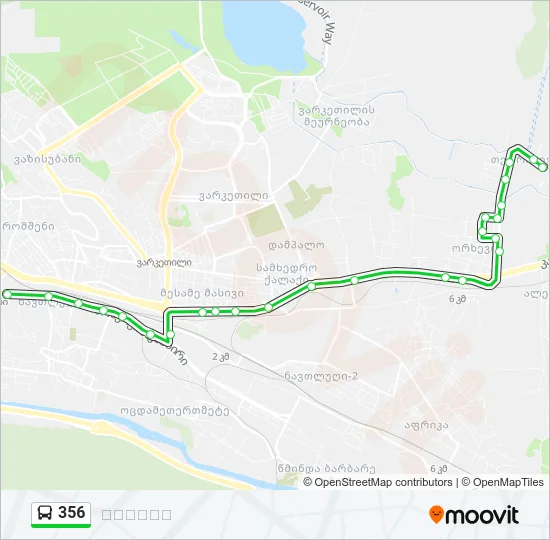 356 Bus Line Map