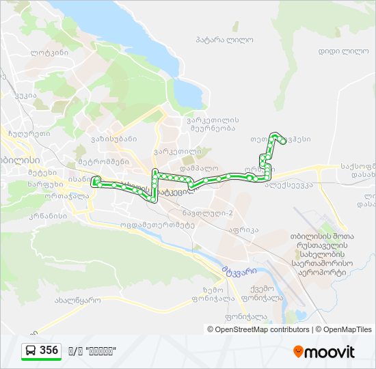 356 bus Line Map