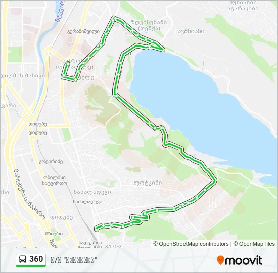 360 Bus Line Map