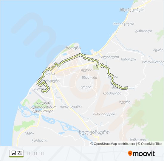 2ა bus Line Map