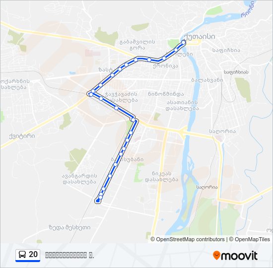 20 bus Line Map