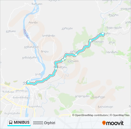 MINIBUS bus Line Map