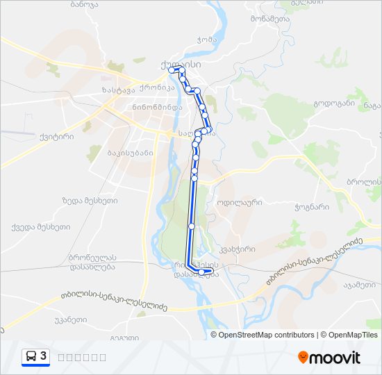 3 bus Line Map