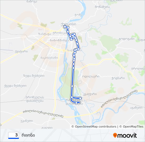 3 bus Line Map