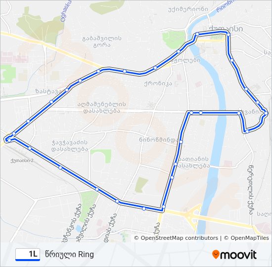 1L bus Line Map