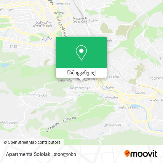 Apartments Sololaki რუკა
