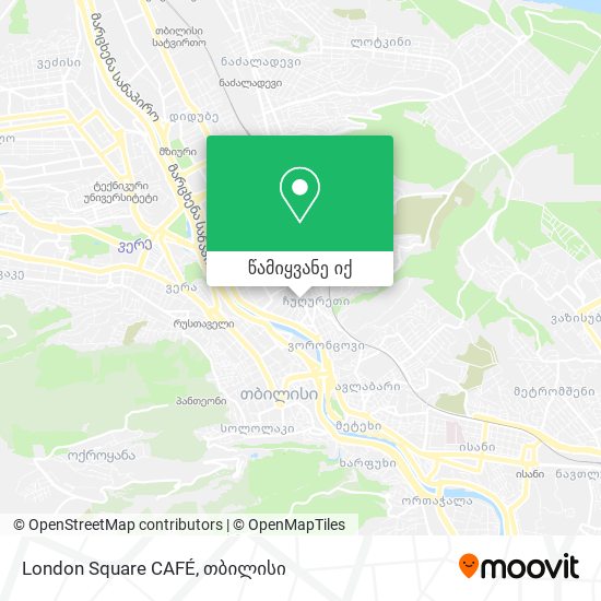 London Square CAFÉ რუკა
