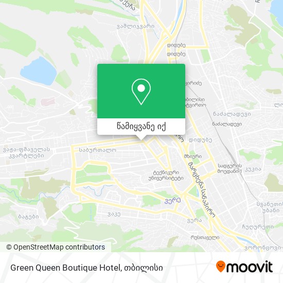 Green Queen Boutique Hotel რუკა