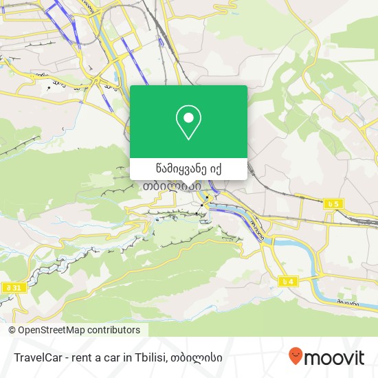 TravelCar - rent a car in Tbilisi რუკა