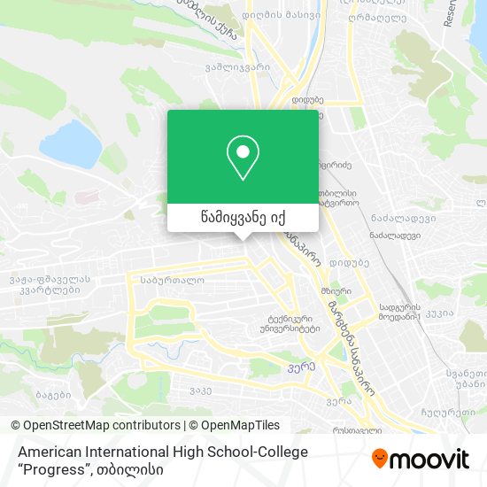 American International High School-College “Progress” რუკა