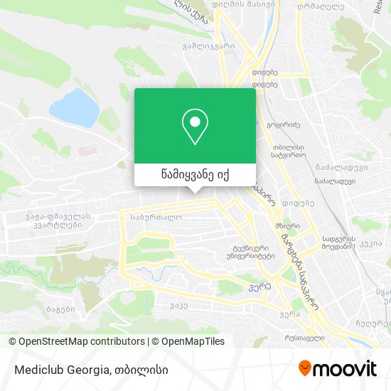 Mediclub Georgia რუკა