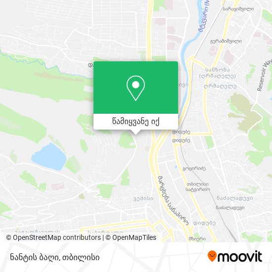 ნანტის ბაღი რუკა