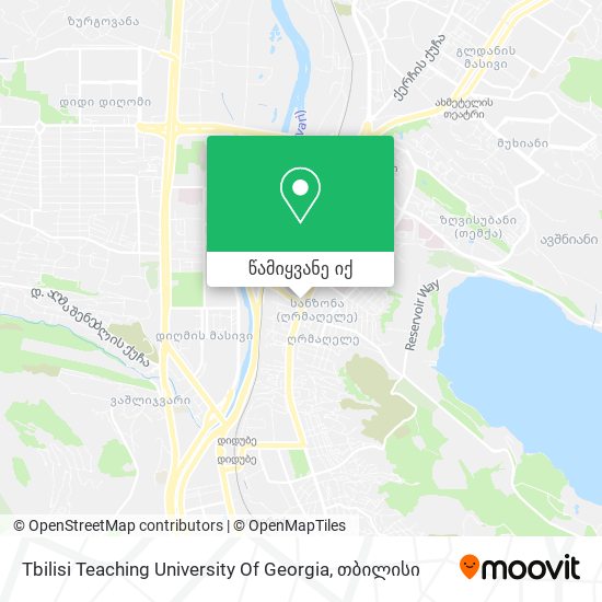 Tbilisi Teaching University Of Georgia რუკა