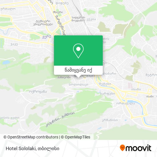 Hotel Sololaki რუკა