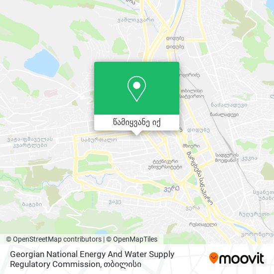 Georgian National Energy And Water Supply Regulatory Commission რუკა