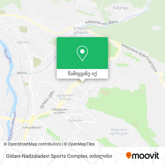 Gldani-Nadzaladevi Sports Complex რუკა